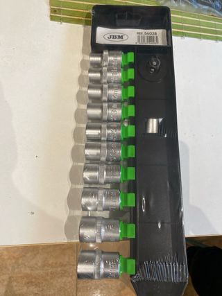 Juego Llave Carraca 10 Piezas 1/2 JBM. Nuevo