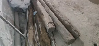 Vigas de madera antiguas