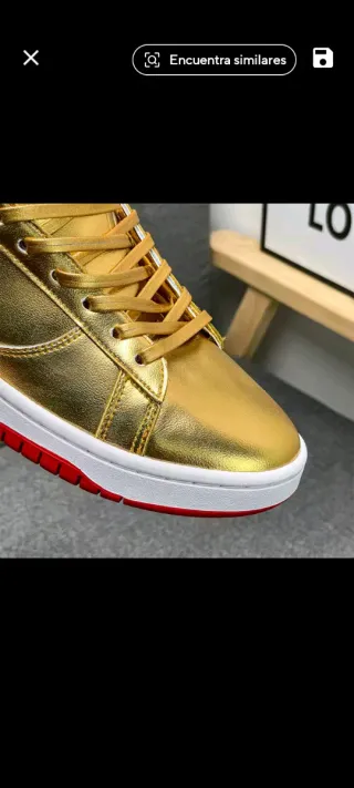 Zapatillas Deportivas Donald Trump Doradas