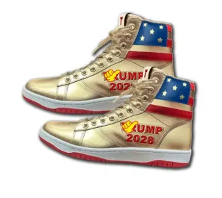 Zapatillas Deportivas Donald Trump Doradas