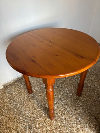 Mesa camilla extensible de madera