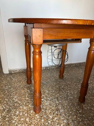 Mesa camilla extensible de madera