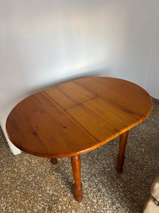 Mesa camilla extensible de madera