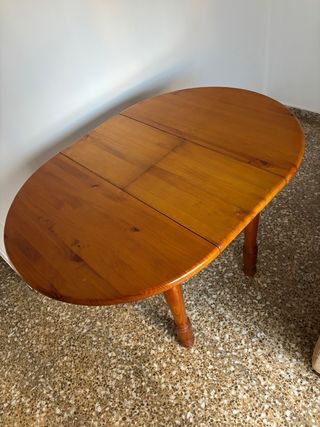 Mesa camilla extensible de madera