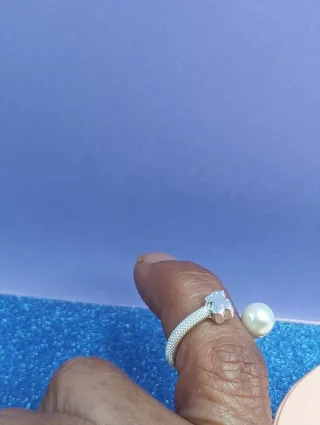Pendientes y Anillo Tous Perla Plata