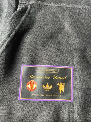 Camisola Adidas Manchester United Preta Dourada