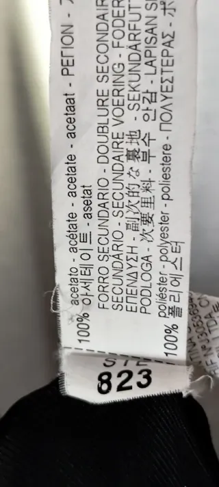 Abrigo ZARA negro doble botonadura