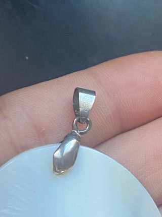 Colgante Vintage Mujer Perfil Abalorio