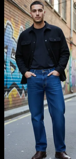 Pantalón Vaquero Ancho Boston Crew Talla 48