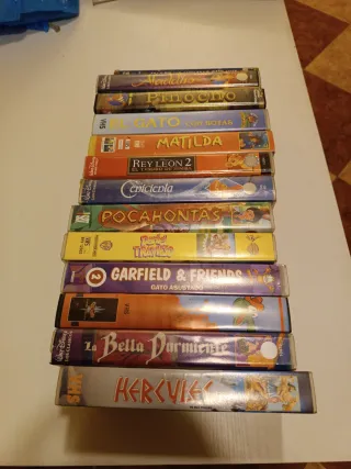 Lote Cintas VHS Infantiles Disney y Más