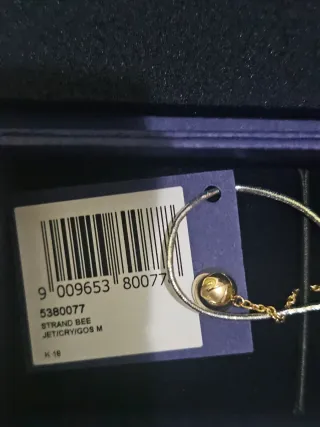 Pulsera Swarovski Abeja Dorada 18k