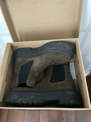 Botines Steve Madden Talla 38 Verde Caqui