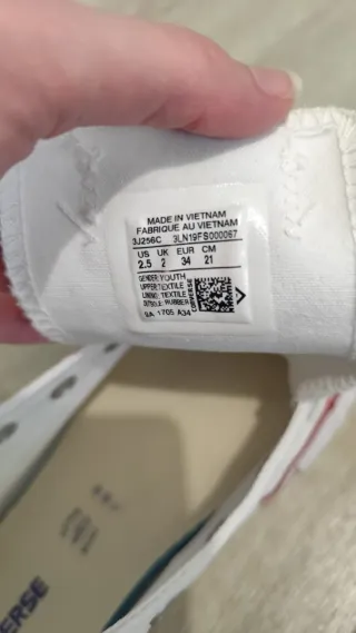 Converse Chuck Taylor All Star Ox Blancas