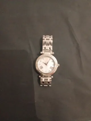 Reloj GC pequeño plateado y blanco
