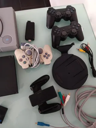 Consola Sony PlayStation 1 +la 2 y Accesorios.