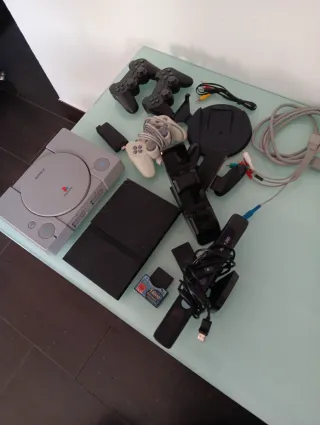 Consola Sony PlayStation 1 +la 2 y Accesorios.