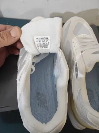 New Balance 9060 Tg 39 Bianco Argento