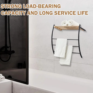 Estante de Pared en Forma de L con Doble Barra