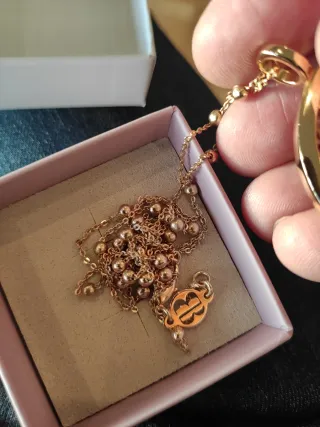 Reloj de bronce bañado en oro Boccadamo