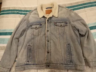 Chaqueta Vaquera Hombre Forro Polar