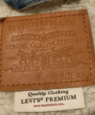 Chaqueta Vaquera Hombre Forro Polar