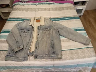 Chaqueta Vaquera Hombre Forro Polar