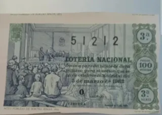 Décimos Lotería Nacional años 70-80