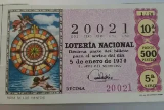 Décimos Lotería Nacional años 70-80