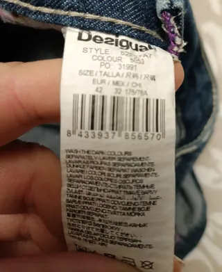 Falda vaquera corta Desigual