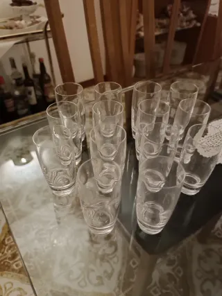 16 Bicchieri da liquore in vetro altezza 12 cm