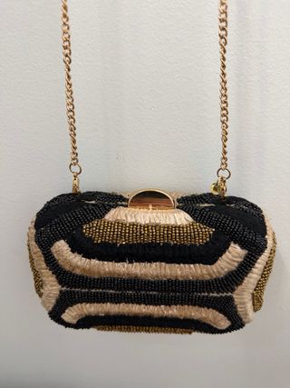 Bolso de fiesta Latouche Clutch negro y dorado