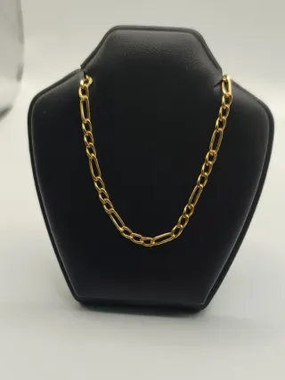 00571 Cadena Fígaro de oro 18k. 64 cm.