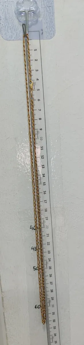 00571 Cadena Fígaro de oro 18k. 64 cm.