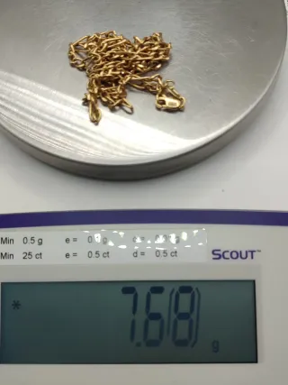 00571 Cadena Fígaro de oro 18k. 64 cm.