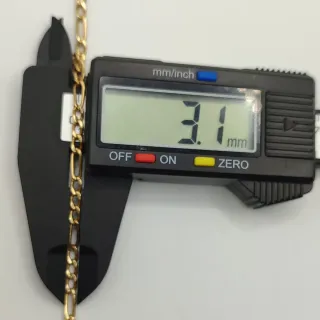 00571 Cadena Fígaro de oro 18k. 64 cm.