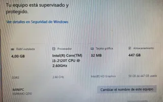 Ordenador Fujitsu Esprimo Q510 Negro
