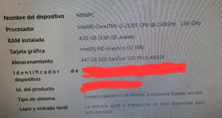 Ordenador Fujitsu Esprimo Q510 Negro
