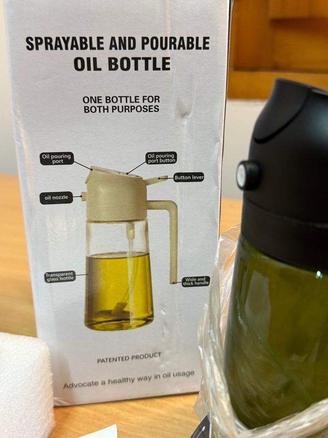 Aceitera Spray y Vertido 2 en 1