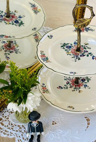 Expositor de postre Villeroy & Boch.  consta de do