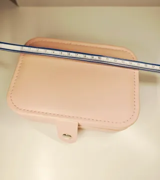 Joyero pequeño cuero PU rosa