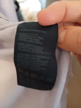 Camisa Tommy Hilfiger Morada Hombre