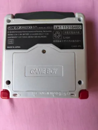 Nintendo Game Boy Advance SP Plata modelo AGS 101