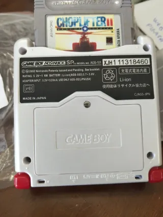 Nintendo Game Boy Advance SP Plata modelo AGS 101