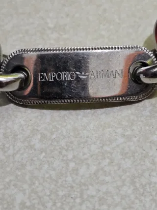 Reloj Emporio Armani Plata y Negro