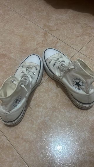 Converse All Star Blancas Mujer Talla 38