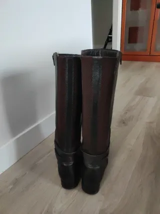Botas altas de piel mujer
