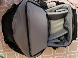 Mochila para cámara de fotos negra