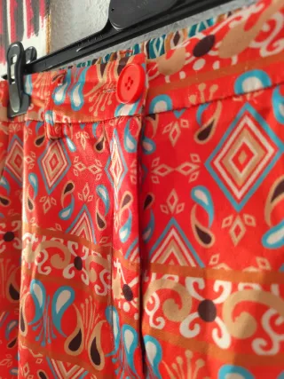 Pantalones anchos estampados talla 36