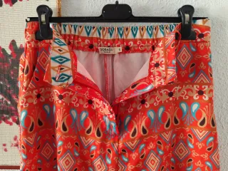 Pantalones anchos estampados talla 36