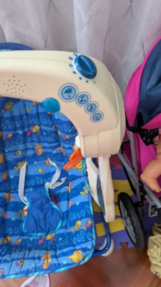 Columpio hamaca infantil con vibración y musica